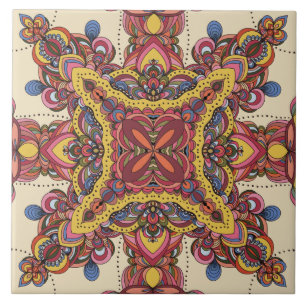 Mosaic Mandela Design #5 Ceramic Tile