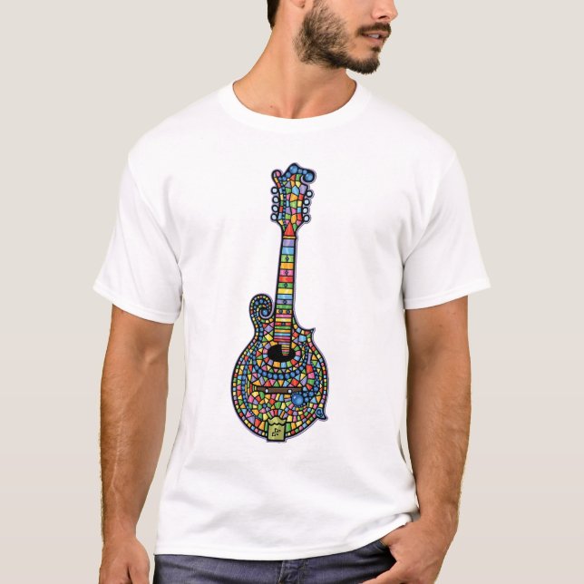 Mosaic Mandolin T-Shirt (Front)