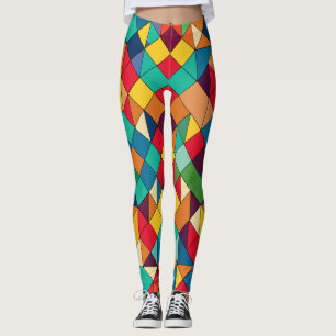 Mosaic Masters: Art-Inspired Pattern Leggings