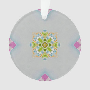 Mosaic Medallion Acrylic Ornament