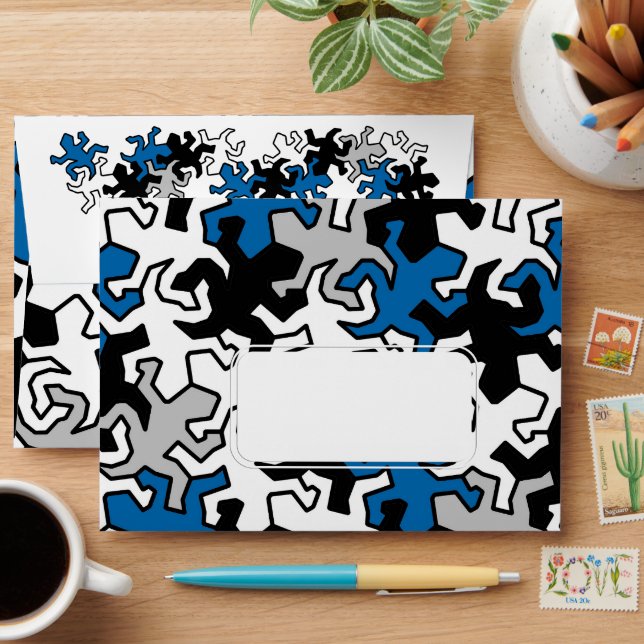 MOSAIC Mirror GECKOS - Pattern 2 Envelope (Desk)