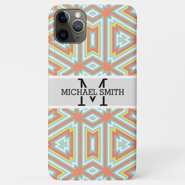 Mosaic Modern Monogram #17 Case-Mate iPhone Case (Back)