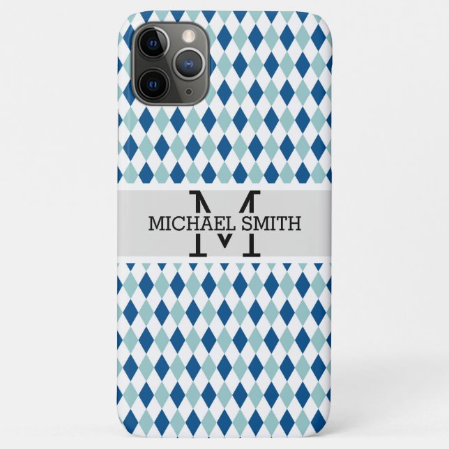 Mosaic Modern Monogram #7 Case-Mate iPhone Case (Back)