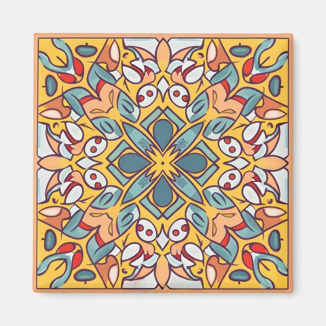 mosaic motif magnet (Front)