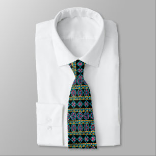 Mosaic neck tie
