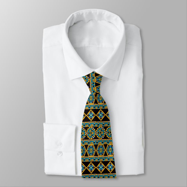 Mosaic neck tie (Tied)