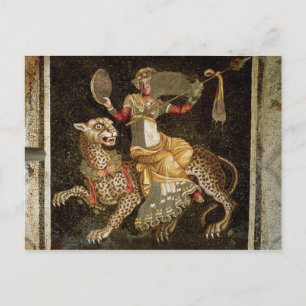 Mosaic of Dionysus riding a Leopard c.180 AD Postcard