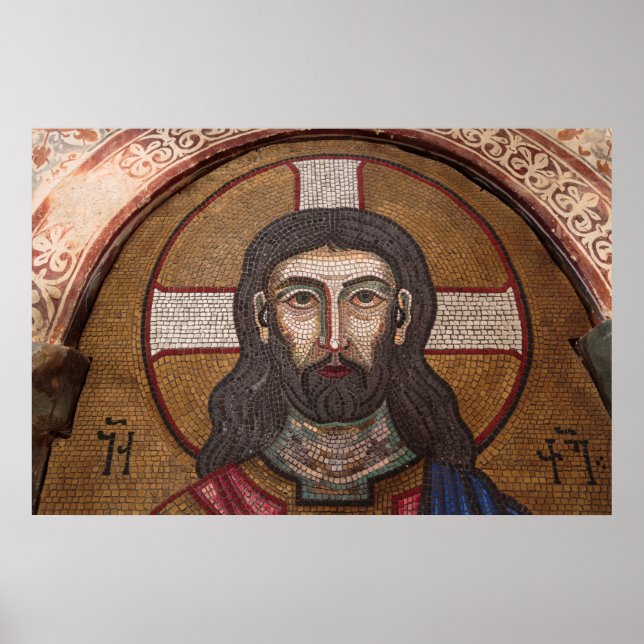Mosaic Of Jesus Poster (Front)