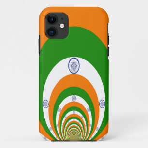 Mosaic of Majesty: India's Flag in a Kaleidoscope iPhone 11 Case