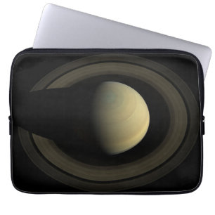 Mosaic Of Planet Saturn And Its Main Rings. Laptop Sleeve