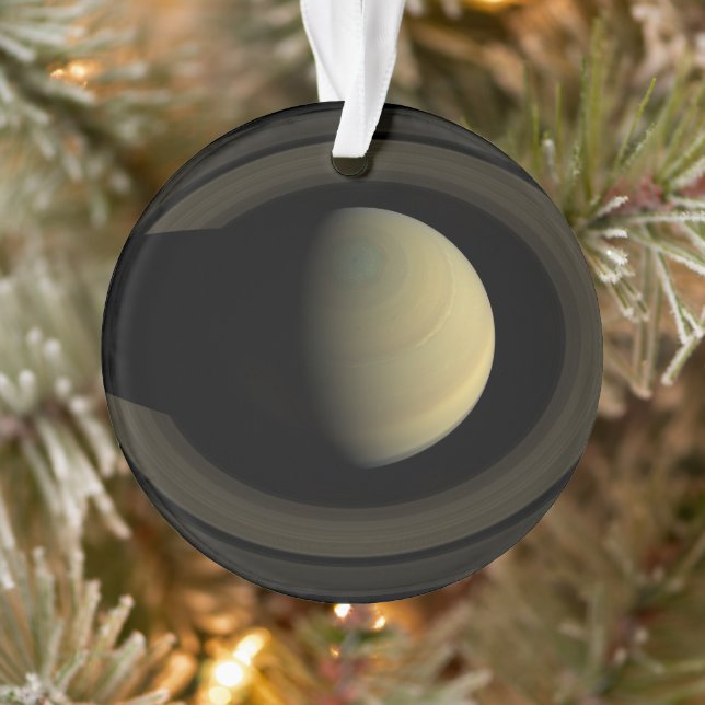 Mosaic Of Planet Saturn And Its Main Rings. Ornament (Tree)