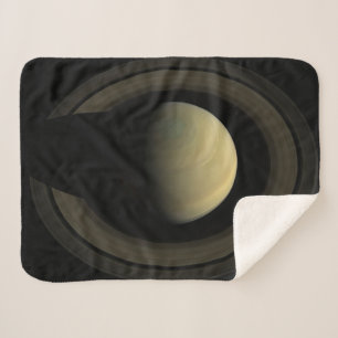 Mosaic Of Planet Saturn And Its Main Rings. Sherpa Blanket