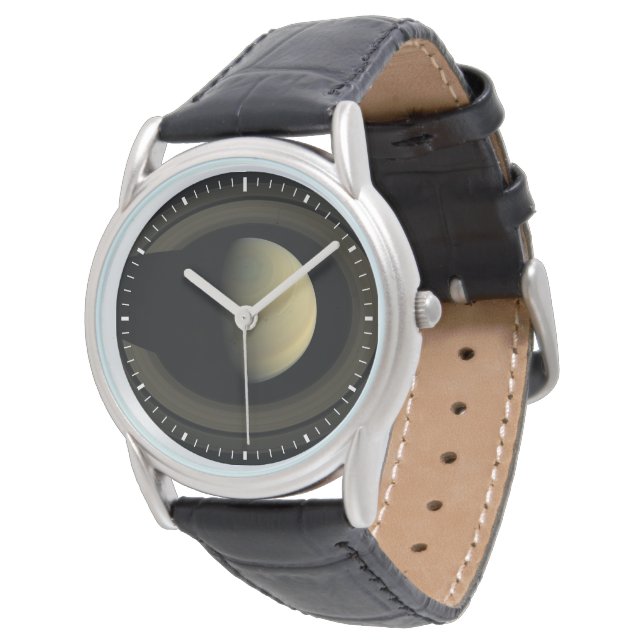 Mosaic Of Planet Saturn And Its Main Rings. Watch (Angled)