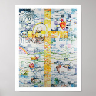 Mosaic of the Cross Poster