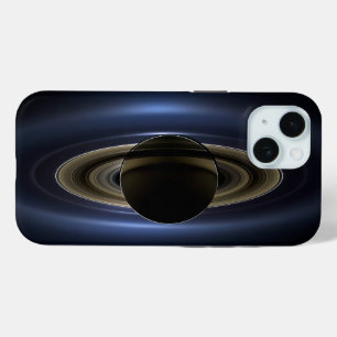Mosaic Of The Saturn System Backlit By The Sun. iPhone 15 Case