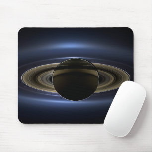 Mosaic Of The Saturn System Backlit By The Sun. Mouse Pad