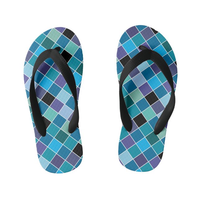 Mosaic on glass 11 kid's thongs (Footbed)