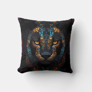 Mosaic Panther Art Cushion