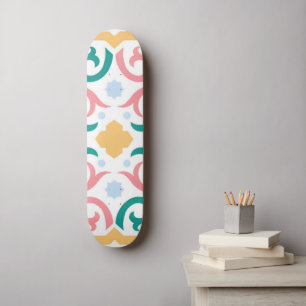 Mosaic/pastel/spring  skateboard