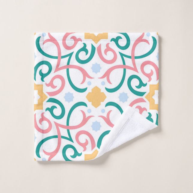 Mosaic/pastel/spring  wash cloth (Wash Cloth)