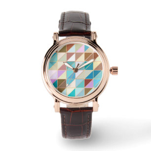 Mosaic - Pastels and earth tones Watch