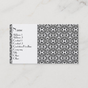 Mosaic pattern (Black) Business Card