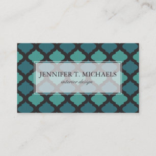 Mosaic pattern in arab style business card