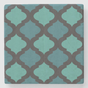 Mosaic pattern in arab style stone coaster