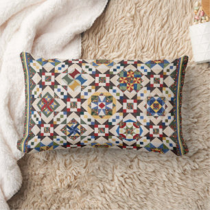 Mosaic Pattern Lumbar Pillow