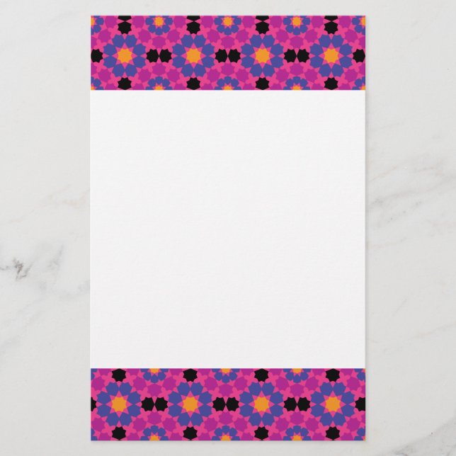 Mosaic Pattern Stationery (Front)