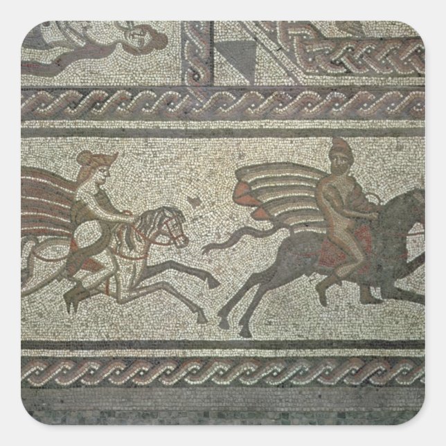 Mosaic pavement from the Roman villa at Low Square Sticker (Front)