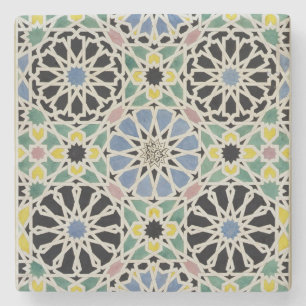 Mosaic Pavement in the Alhambra, from 'The Arabian Stone Coaster
