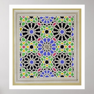 Mosaic pavement in the dressing room of the Sultan Poster