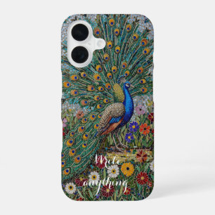 Mosaic Peacock Garden Artistic iPhone Case