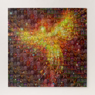 Mosaic Phoenix Jigsaw Puzzle