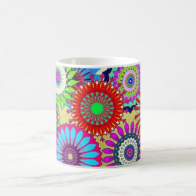 Mosaic Pinwheels Coffee Mug (Center)