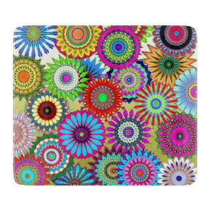Mosaic Pinwheels Cutting Board