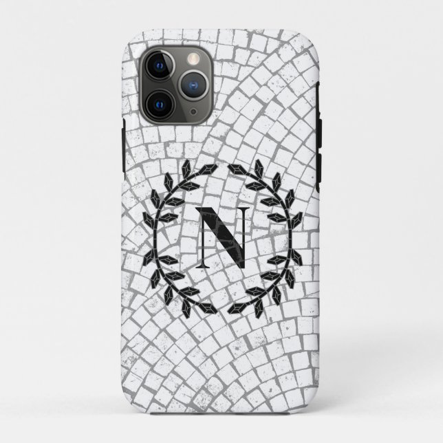 Mosaic Print Monogram Case-Mate iPhone Case (Back)