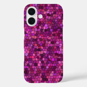 Mosaic Purple Pink  iPhone 16 Case