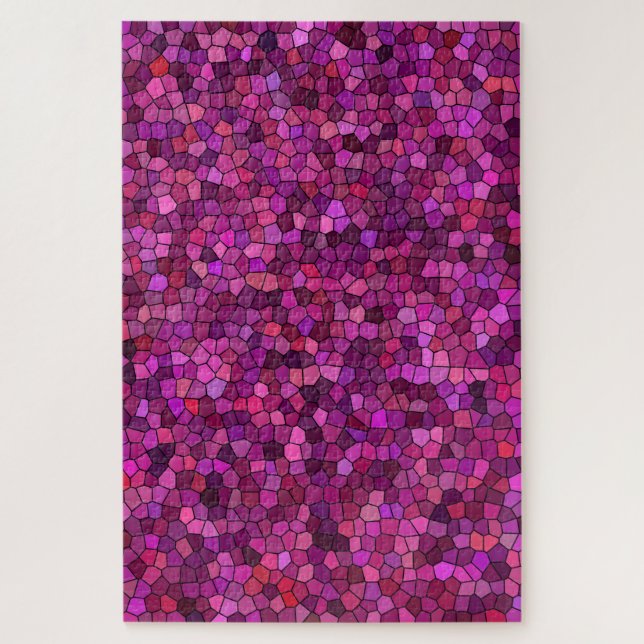 Mosaic Purple Pink  Jigsaw Puzzle (Vertical)
