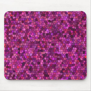 Mosaic Purple Pink Mouse Pad