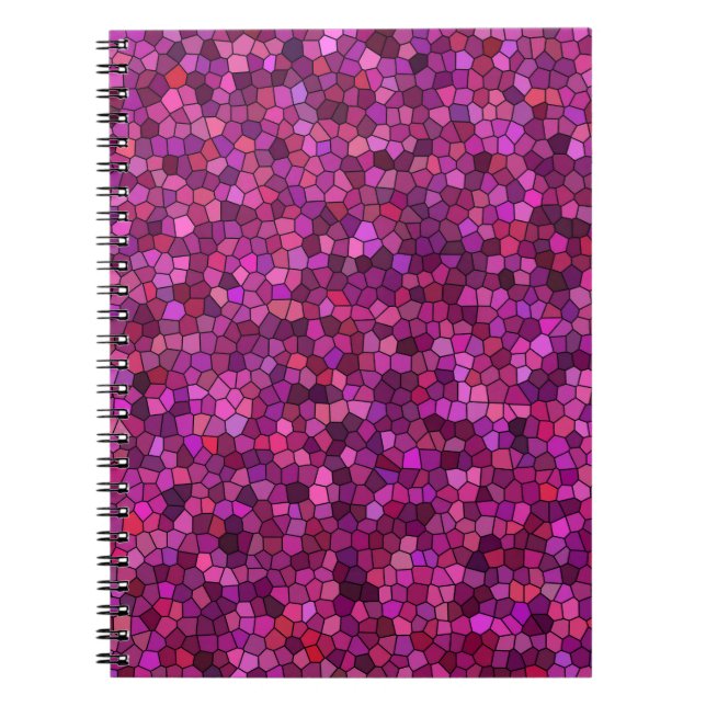 Mosaic Purple Pink  Notebook (Front)