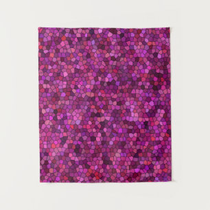 Mosaic Purple Pink Tapestry