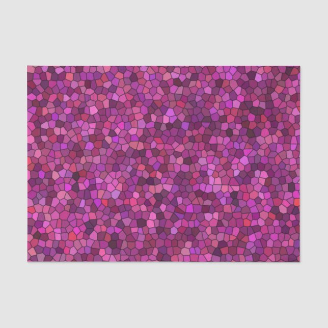 Mosaic Purple Pink  Tissue Paper (Front)