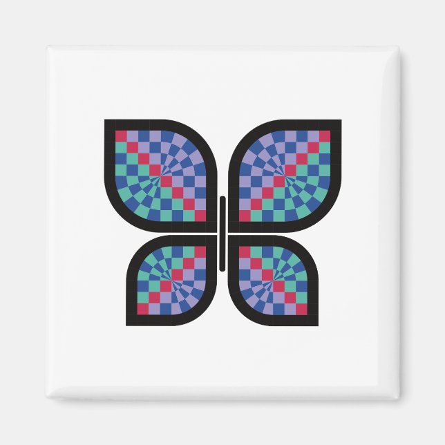 Mosaic Radiance Butterfly Magnet (Front)