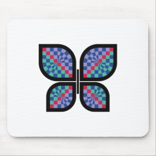 Mosaic Radiance Butterfly Mouse Pad