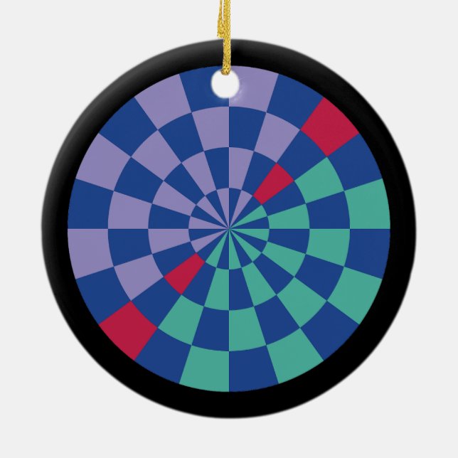 Mosaic Radiance (Circular) Ceramic Ornament (Back)