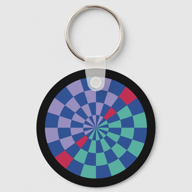 Mosaic Radiance (Circular) Key Ring (Back)