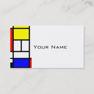 MOSAIC rectangles squares coloured I + your ideas Business Card