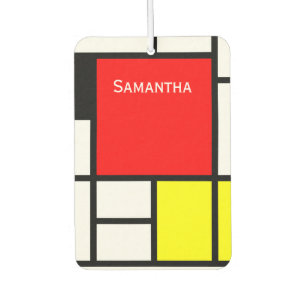 MOSAIC rectangles squares coloured I + your ideas Car Air Freshener